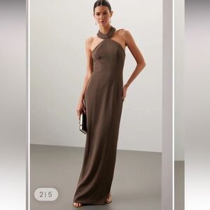 Lenox Gown
Ronny Kobo
$500 brown formal wedding party winter XL classic glam